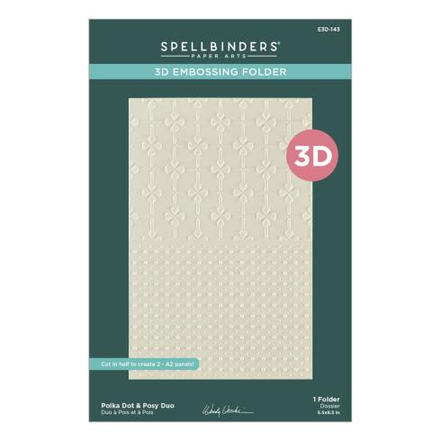 Spellbinders - Prägefolder "Polka Dots & Posy Duo" Embossingfolder