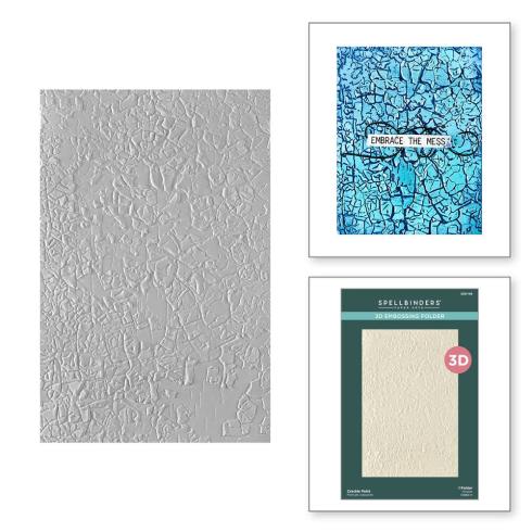 Preview: Spellbinders - Prägefolder "Crackle Paint" Embossingfolder