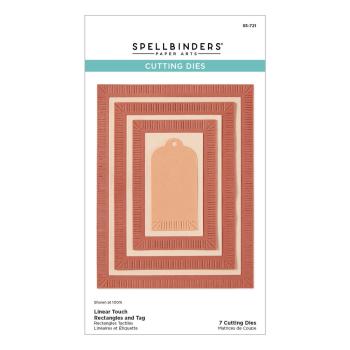 Spellbinders - Stanzschablone "Linear Touch Rectangles and Tag" Dies