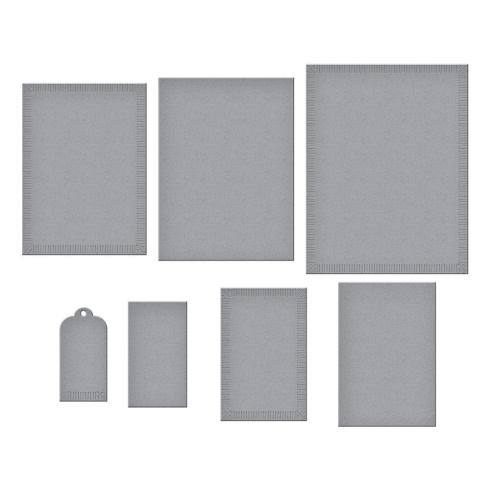 Preview: Spellbinders - Stanzschablone "Linear Touch Rectangles and Tag" Dies