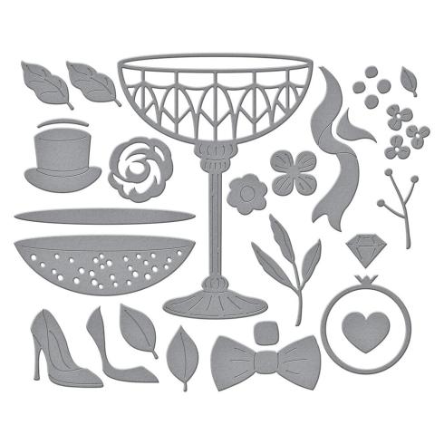 Preview: Spellbinders - Stanzschablone "A Special Toast" Dies