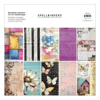 Spellbinders - Designpapier "Beautifully Imperfect" Paper Pack 12x12 Inch - 20 Bogen