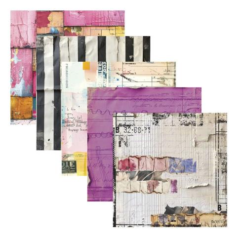 Preview: Spellbinders - Designpapier "Beautifully Imperfect" Paper Pack 6x6 Inch - 20 Bogen