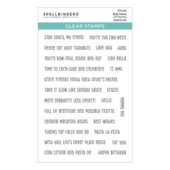 Spellbinders - Stempelset "Stay Saucy" Clear Stamps