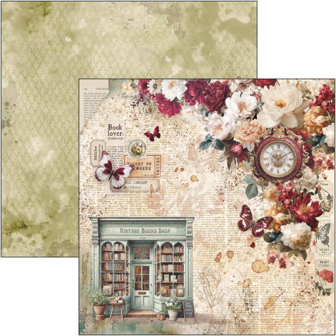 Ciao Bella - Designpapier "Book Lovers" Paper Pack 12x12 Inch - 12 Bogen