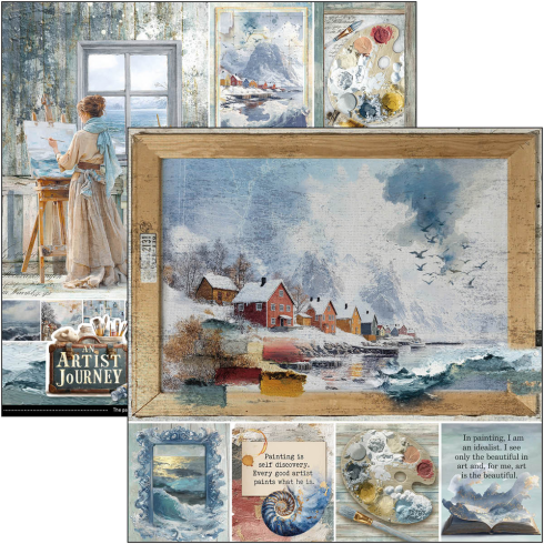 Preview: Ciao Bella - Designpapier "An Artist Journey" Paper Pack 12x12 Inch - 12 Bogen