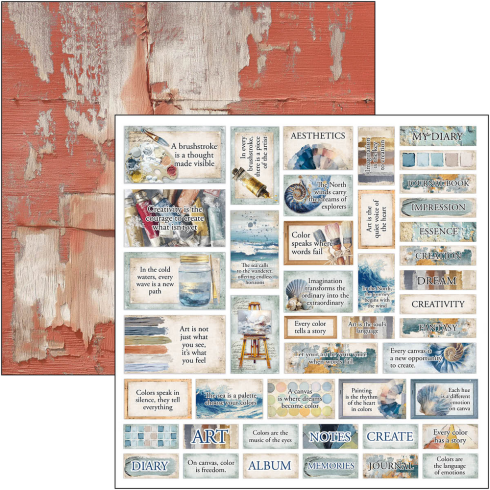 Ciao Bella - Designpapier "An Artist Journey" Paper Pack 12x12 Inch - 12 Bogen