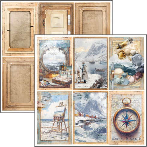 Ciao Bella - Designpapier "An Artist Journey" Paper Pack 12x12 Inch - 12 Bogen