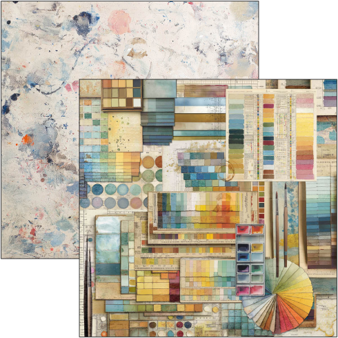 Preview: Ciao Bella - Designpapier "An Artist Journey" Paper Pack 12x12 Inch - 12 Bogen