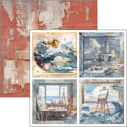 Ciao Bella - Designpapier "An Artist Journey" Paper Pack 8x8 Inch - 12 Bogen