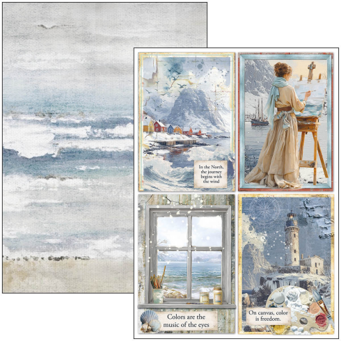 Preview: Ciao Bella - Stanzteile "An Artist Journey" Creative Pad A4 - 9 Bogen