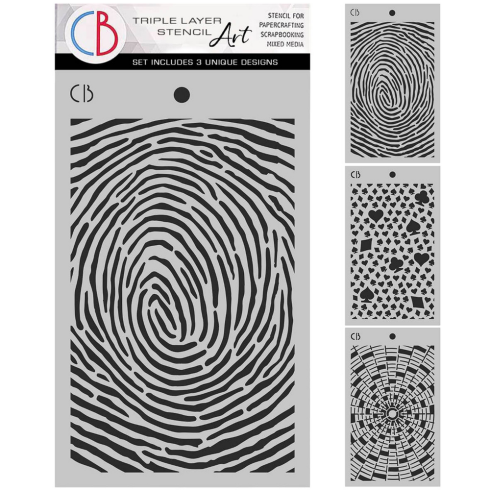Ciao Bella - Schablone 5x8 Inch - Mixed Media Triple Layer Stencils Set "The Last Mystery"