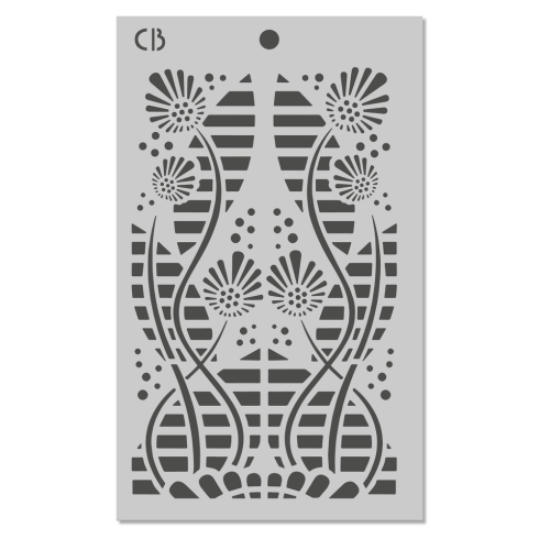 Preview: Ciao Bella - Schablone 5x8 Inch - Mixed Media Triple Layer Stencils Set "Fairy Whispers"