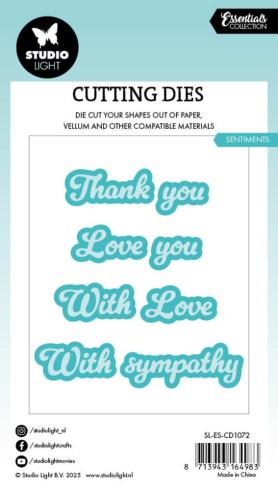 Preview: Studio Light - Stanzschablone "Sentiments" Dies