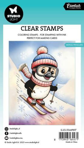 Preview: Studio Light - Stempel "Skiing Penguin" Clear Stamps