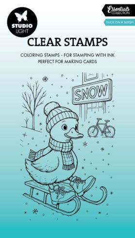 Studio Light - Stempel "Duck on a Sleigh" Clear Stamps