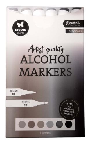 Studio Light - Alkoholmarker "Greytones" Alcohol Markers