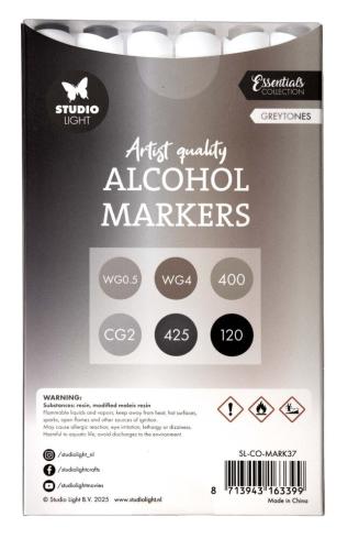 Preview: Studio Light - Alkoholmarker "Greytones" Alcohol Markers