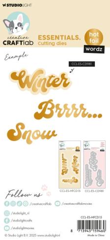 Preview: Creative Craft Lab - Studio Light - Hot Foil Plate "Wordz"