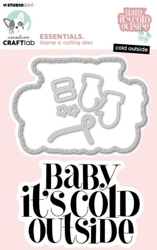 Creative Craft Lab - Studio Light - Stempelset & Stanzschablone "Cold Outsid" Clear Stamps & Dies