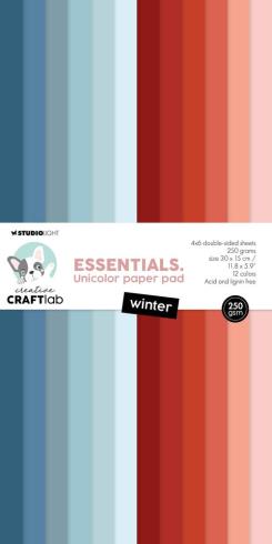 Creative Craft Lab - Studio Light - Cardstock "Winter" Paper Pack 30x15cm - 24 Bogen