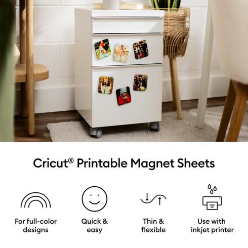 Preview: Cricut - Printable Magnet Sheets A4 "White"