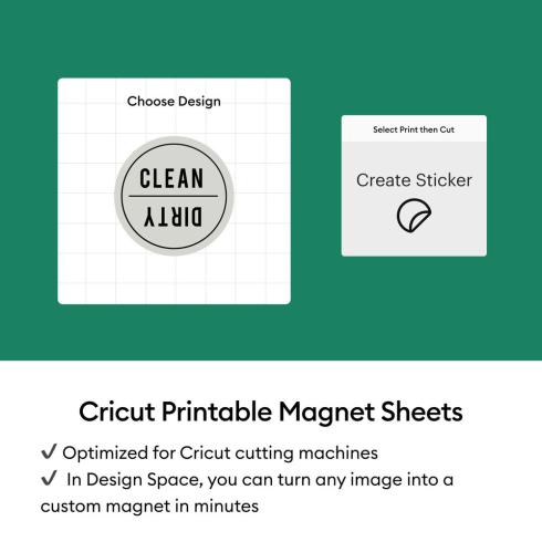 Cricut - Printable Magnet Sheets A4 "White"