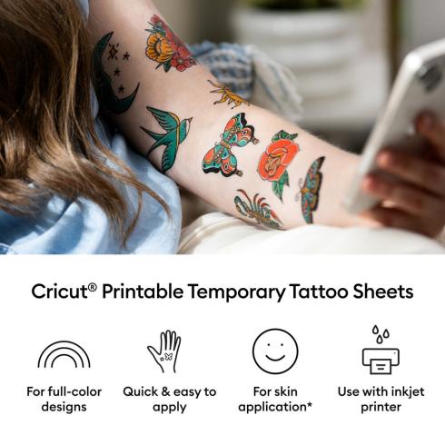 Preview: Cricut - Printable Tattoo Paper A4 "Transparent"