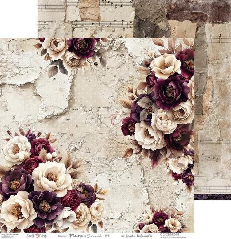 Craft OClock - Designpapier "Plum & Caramel" Paper Pack 12x12 Inch - 6 Bogen