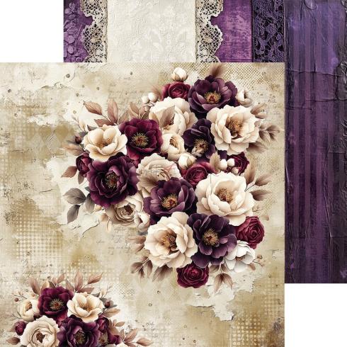 Preview: Craft OClock - Designpapier "Plum & Caramel" Paper Pack 8x8 Inch - 24 Bogen