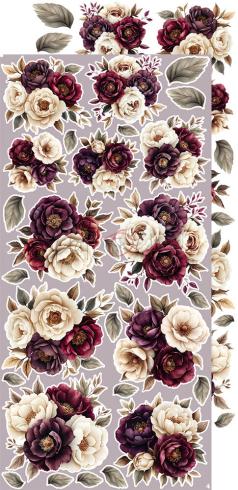 Craft OClock - Ausschneidebogen "Plum & Caramel" Extra Set Flowers & More - 18 Bogen