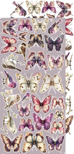 Craft OClock - Ausschneidebogen "Plum & Caramel" Extra Set Flowers & More - 18 Bogen