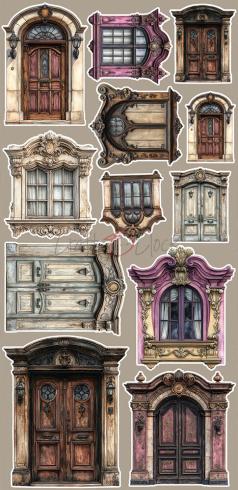 Preview: Craft OClock - Ausschneidebogen "Plum & Caramel" Extra Set Plum - 18 Bogen