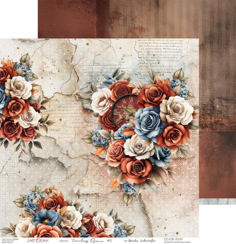 Preview: Craft OClock - Designpapier "Timeless Grace" Paper Pack 12x12 Inch - 6 Bogen