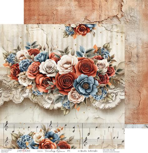 Craft OClock - Designpapier "Timeless Grace" Paper Pack 12x12 Inch - 6 Bogen