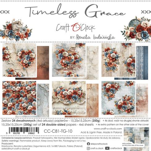 Craft OClock - Designpapier "Timeless Grace" Paper Pack 6x6 Inch - 24 Bogen