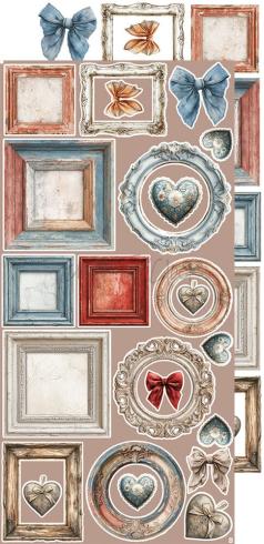 Craft OClock - Ausschneidebogen "Timeless Grace" Extra Set Flowers & More - 18 Bogen