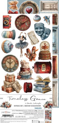 Craft OClock - Ausschneidebogen "Timeless Grace" Extra Set Mix - 18 Bogen