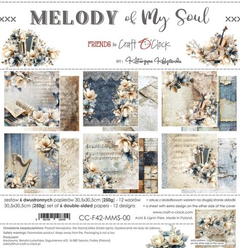 Craft OClock - Designpapier "Melody of My Soul" Paper Pack 12x12 Inch - 6 Bogen
