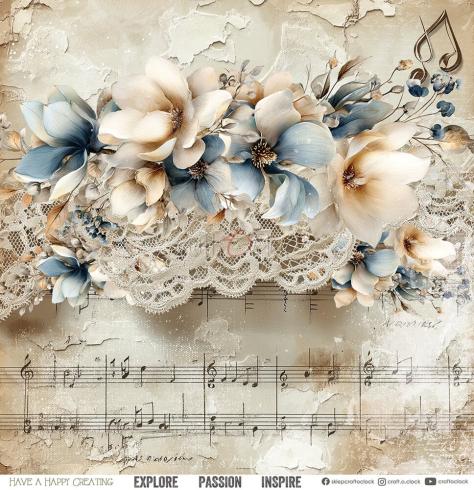 Preview: Craft OClock - Designpapier "Melody of My Soul" Paper Pack 12x12 Inch - 6 Bogen