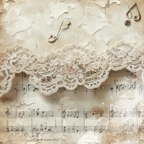 Preview: Craft OClock - Designpapier "Melody of My Soul" Basic Paper Pack 8x8 Inch - 24 Bogen