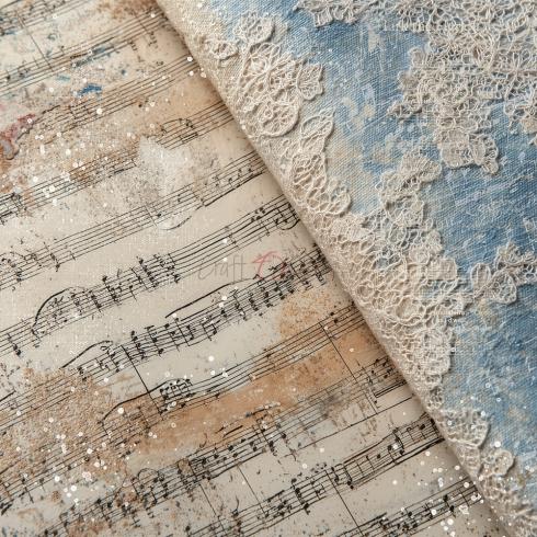 Preview: Craft OClock - Designpapier "Melody of My Soul" Medium Paper Pack 8x8 Inch - 24 Bogen