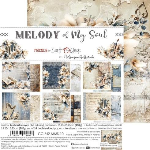 Preview: Craft OClock - Designpapier "Melody of My Soul" Paper Pack 6x6 Inch - 24 Bogen