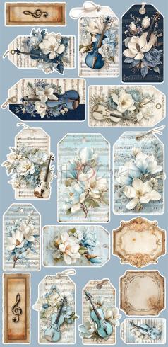 Preview: Craft OClock - Ausschneidebogen "Melody of My Soul" Extra Set Flowers & More - 18 Bogen