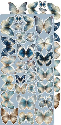 Craft OClock - Ausschneidebogen "Melody of My Soul" Extra Set Flowers & More - 18 Bogen