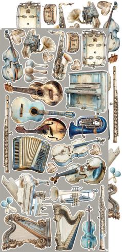 Craft OClock - Ausschneidebogen "Melody of My Soul" Extra Set Melody - 18 Bogen