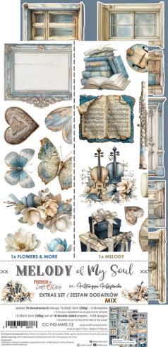 Preview: Craft OClock - Ausschneidebogen "Melody of My Soul" Extra Set Mix - 18 Bogen