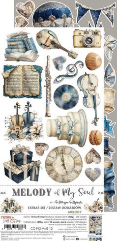 Craft OClock - Ausschneidebogen "Melody of My Soul" Extra Set Mix - 18 Bogen