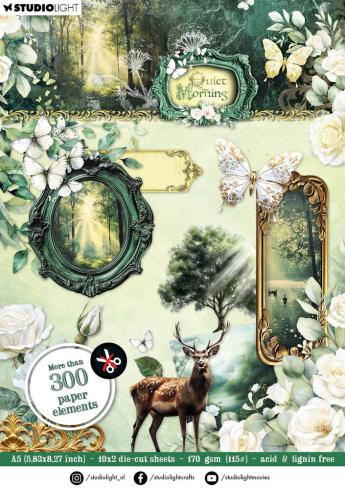 Studio Light - Stanzteile "Quiet Morning" Die Cut Block - 20 Bogen