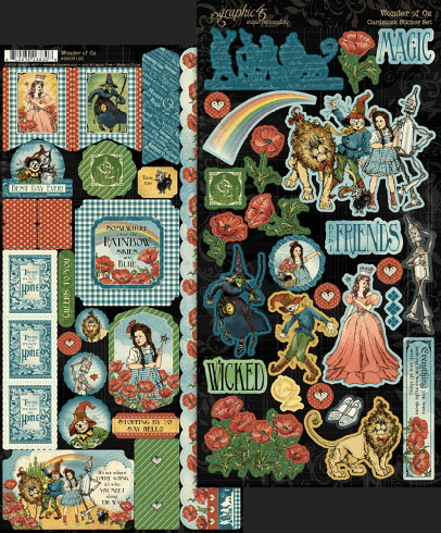 Preview: Graphic 45 - Aufkleber "Wonder of Oz" Sticker